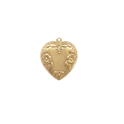 Floral Heart - Item # S9576-1 - Salvadore Tool & Findings, Inc.